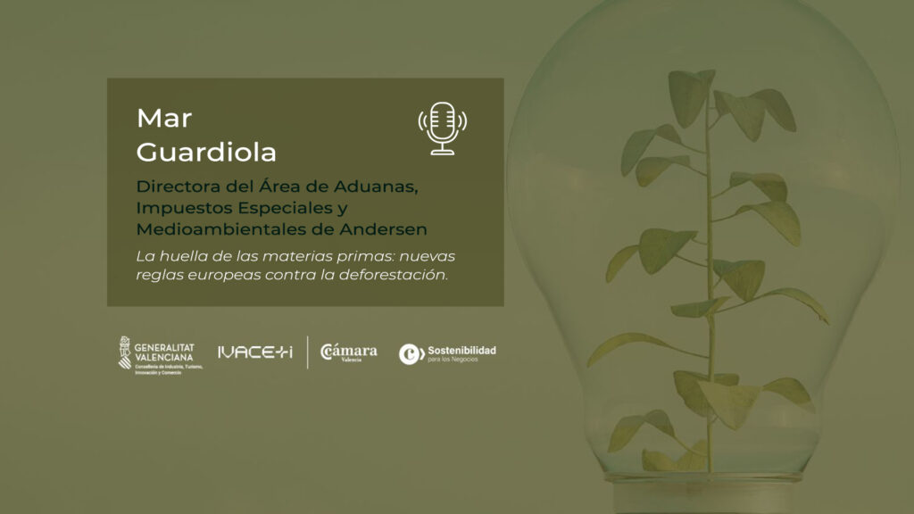 Entrevista a Mar Guardiola. ANDERSEN | La huella de las materias primas: nuevas reglas europeas contra la deforestación.